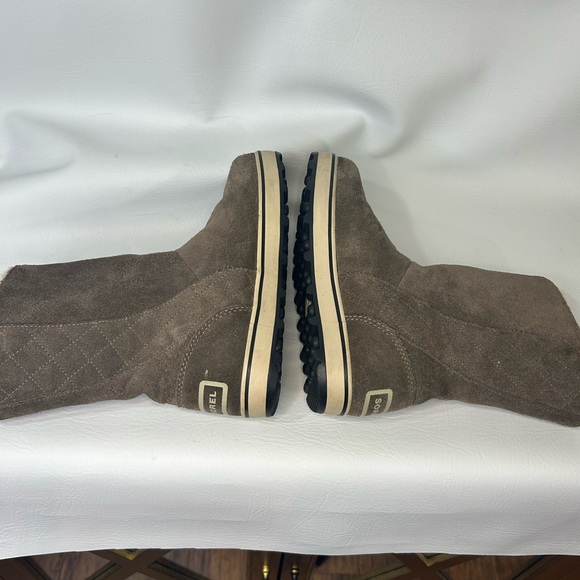 Sorel Glacy Waterproof Suede Boots | Women’s 8 | Sherpa Lined Winter Snow Boots - Picture 5 of 7